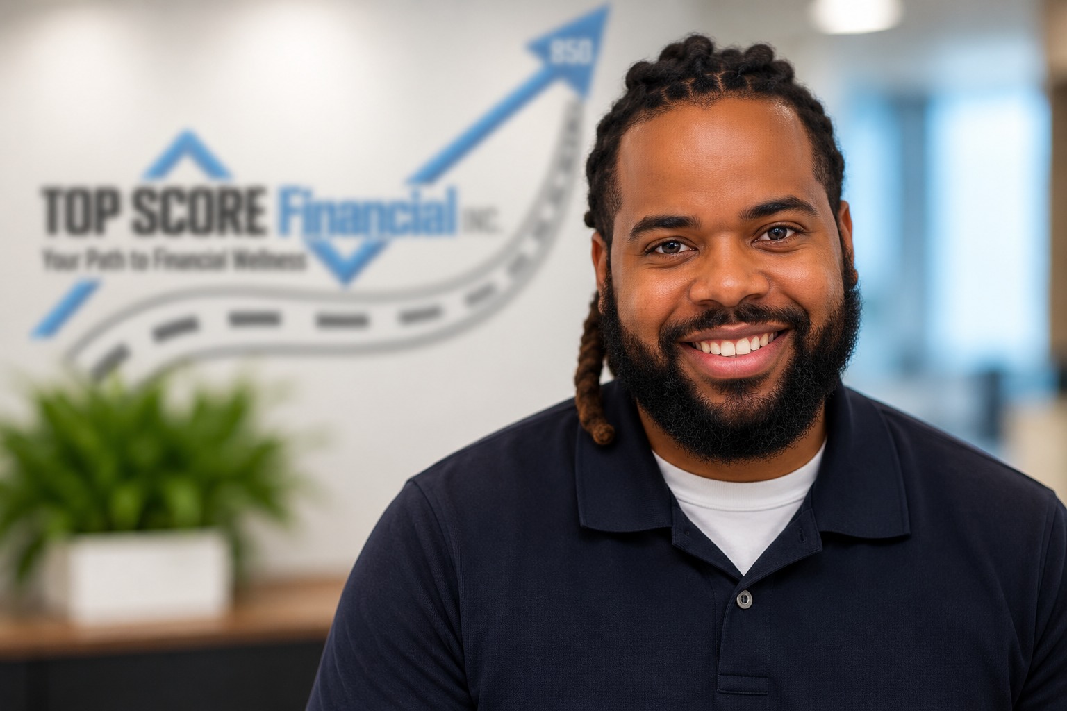 Professional portrait supplied for the Top Score Financial case study