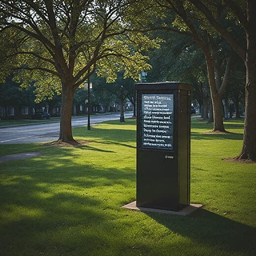 Maxi Signs Outdoor Display Kiosk 19