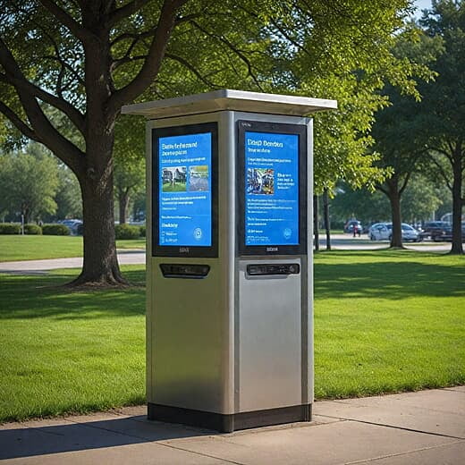 Maxi Signs Outdoor Display Kiosk 24