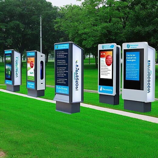 Maxi Signs Outdoor Display Kiosk 33